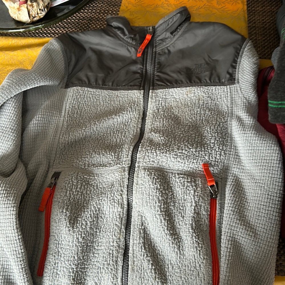 The North face Mid layer fleece with wind proof shouldering